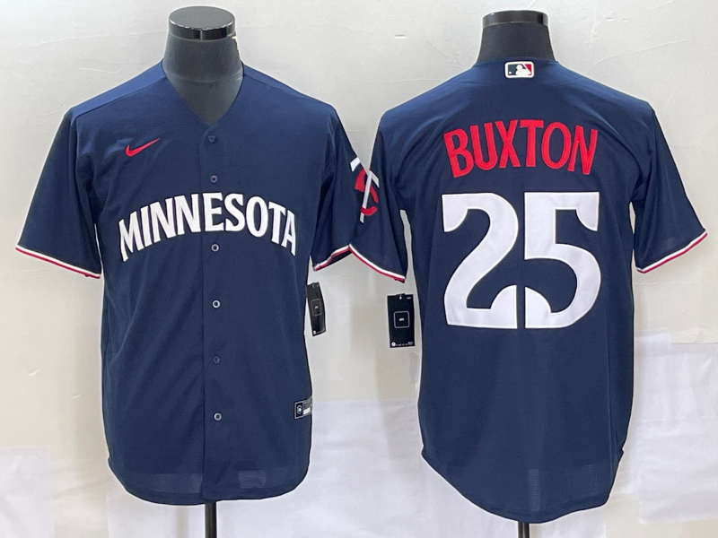 Men's Minnesota Twins Byron Buxton #25 Navy Alternate Jersey